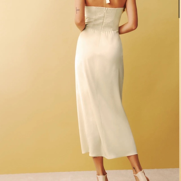 NWT Reformation Solana Satin Dress SZ 8 - Picture 2 of 7